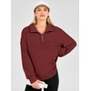 image:imageANRABESS Sweatshirt for Women Loose Fit Quarter Zip Pullover Fall OutfitsRed