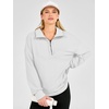 image:imageANRABESS Sweatshirt for Women Loose Fit Quarter Zip Pullover Fall OutfitsWhite