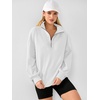 image:imageANRABESS Sweatshirt for Women Loose Fit Quarter Zip Pullover Fall OutfitsWhite