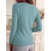 image:imageANRABESS Women Long Sleeve Knit Top Fall Lightweight Fitted Sweater ShirtsDark Blue