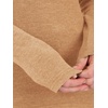 image:imageANRABESS Women Long Sleeve Knit Top Fall Lightweight Fitted Sweater ShirtsKhaki
