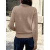 image:imageANRABESS Womens Cowl Neck Long Sleeve Fall Light SweaterTan