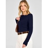 image:imageANRABESS Womens Fall Long Sleeve Boat Neck Lightweight SweatersNavy Blue