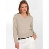image:imageANRABESS Womens Long Sleeve V Neck Cropped Sweaters Fall OutfitsAlmond