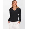 image:imageANRABESS Womens Long Sleeve V Neck Cropped Sweaters Fall OutfitsBlack