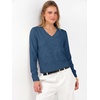 image:imageANRABESS Womens Long Sleeve V Neck Cropped Sweaters Fall OutfitsBlue