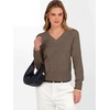 image:imageANRABESS Womens Long Sleeve V Neck Cropped Sweaters Fall OutfitsBrown