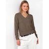 image:imageANRABESS Womens Long Sleeve V Neck Cropped Sweaters Fall OutfitsBrown