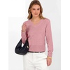 image:imageANRABESS Womens Long Sleeve V Neck Cropped Sweaters Fall OutfitsCoral Pink