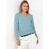 image:imageANRABESS Womens Long Sleeve V Neck Cropped Sweaters Fall OutfitsLight Blue