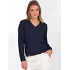 image:imageANRABESS Womens Long Sleeve V Neck Cropped Sweaters Fall OutfitsNavy Blue