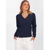 image:imageANRABESS Womens Long Sleeve V Neck Cropped Sweaters Fall OutfitsNavy Blue