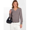 image:imageANRABESS Womens Long Sleeve V Neck Cropped Sweaters Fall OutfitsNutmeg