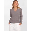 image:imageANRABESS Womens Long Sleeve V Neck Cropped Sweaters Fall OutfitsNutmeg