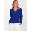 image:imageANRABESS Womens Long Sleeve V Neck Cropped Sweaters Fall OutfitsRoyal Blue
