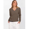 image:imageANRABESS Womens Long Sleeve V Neck Cropped Sweaters Fall OutfitsTaupe