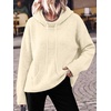 image:imageANRABESS Womens Oversized Hooded Sweaters HoodiesBeige