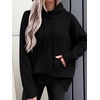 image:imageANRABESS Womens Oversized Hooded Sweaters HoodiesBlack