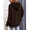 image:imageANRABESS Womens Oversized Hooded Sweaters HoodiesChocolate Brown