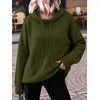 image:imageANRABESS Womens Oversized Hooded Sweaters HoodiesGreen