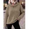 image:imageANRABESS Womens Oversized Hooded Sweaters HoodiesKhaki