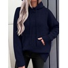image:imageANRABESS Womens Oversized Hooded Sweaters HoodiesNavy