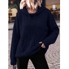 image:imageANRABESS Womens Oversized Hooded Sweaters HoodiesNavy