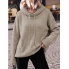 image:imageANRABESS Womens Oversized Hooded Sweaters HoodiesOatmeal