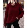 image:imageANRABESS Womens Oversized Hooded Sweaters HoodiesRed