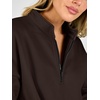 image:imageANRABESS Womens Quarter Zip Pullover Oversized SweatshirtsDeep Brown