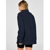 image:imageANRABESS Womens Quarter Zip Pullover Oversized SweatshirtsNavy Blue