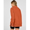 image:imageANRABESS Womens Quarter Zip Pullover Oversized SweatshirtsOrange