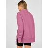 image:imageANRABESS Womens Quarter Zip Pullover Oversized SweatshirtsPink