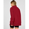image:imageANRABESS Womens Quarter Zip Pullover Oversized SweatshirtsRed