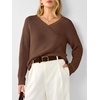 image:imageANRABESS Womens V Neck Sweater 2026 Fall OutfitsCoffee