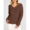 image:imageANRABESS Womens V Neck Sweater 2026 Fall OutfitsCoffee