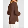 image:imageANRABESS Womens V Neck Sweater 2026 Fall OutfitsCoffee