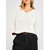 image:imageANRABESS Womens V Neck Sweater 2026 Fall OutfitsWhite