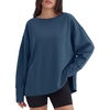 image:imageANRABESS Oversized Sweatshirt for Women Fall lightweight Air Layer TopsDeep Blue