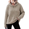 image:imageANRABESS Womens Oversized Hooded Sweaters HoodiesOatmeal