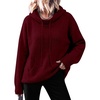 image:imageANRABESS Womens Oversized Hooded Sweaters HoodiesRed