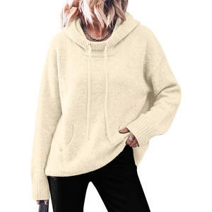 image:imageANRABESS Womens Oversized Hooded Sweaters HoodiesBeige