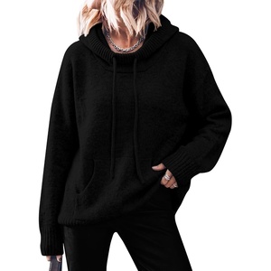 image:imageANRABESS Womens Oversized Hooded Sweaters HoodiesBlack