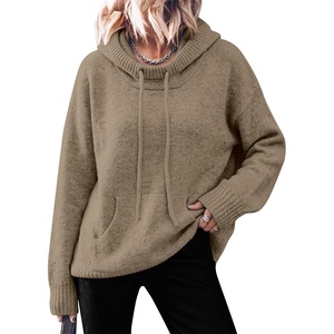 image:imageANRABESS Womens Oversized Hooded Sweaters HoodiesKhaki
