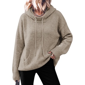 image:imageANRABESS Womens Oversized Hooded Sweaters HoodiesOatmeal