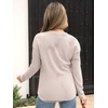 image:imageANRABESS Long Sleeve Shirts for Women Fall Henley Tops Dressy Casual BlouseBegie