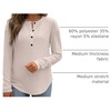 image:imageANRABESS Long Sleeve Shirts for Women Fall Henley Tops Dressy Casual BlouseBegie