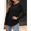 image:imageANRABESS Long Sleeve Shirts for Women Fall Henley Tops Dressy Casual BlouseBlack