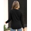 image:imageANRABESS Long Sleeve Shirts for Women Fall Henley Tops Dressy Casual BlouseBlack