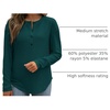 image:imageANRABESS Long Sleeve Shirts for Women Fall Henley Tops Dressy Casual BlouseDeep Green
